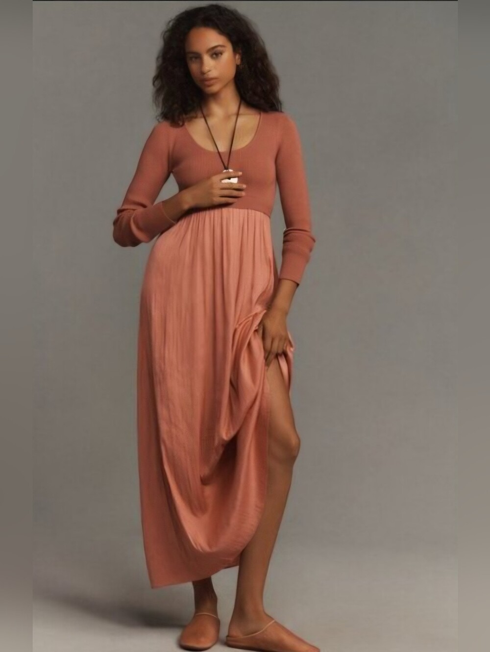 NWT Anthropologie Thea Twofer Maxi Sweater Dress